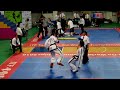 Ireland's james dwyer versus an argentinean fighter in the middle weight semi finals