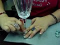 Karla Kam - Wire Wrapped Wine Glass Karla Kam - Wire Wrapped Wine Glass