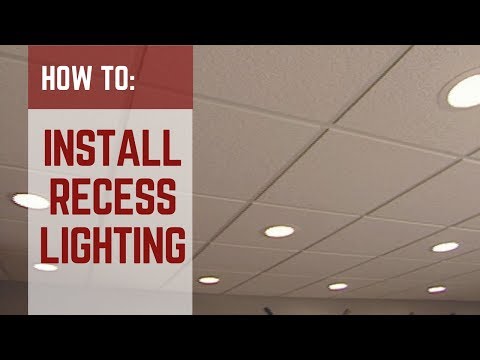 how to fit recessed ceiling lights