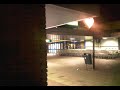 Overvecht, vlinderbom op raam Lidl