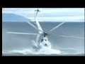 Helicopter crashes in water