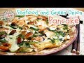 Korean Food: Seafood and Green onion Pancake (해물 파전)