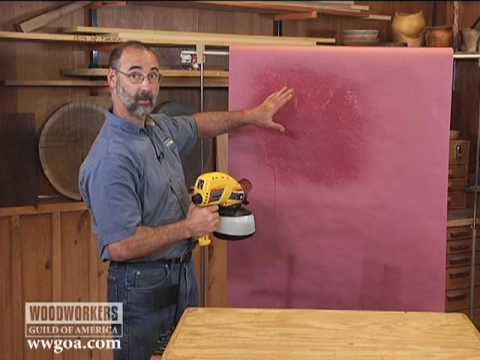 airless spray - http://wwgoa.com Woodworking Tips: Fishing - When it comes to applying stains and topcoats, HVLP sprayers work great. But what about those projects you plan ...