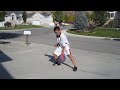 Diego's basketball dribbling trick - last take!
