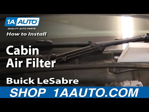 How To Install Replace Cabin Air Filter Buick LeSabre 00-05 1AAuto.com