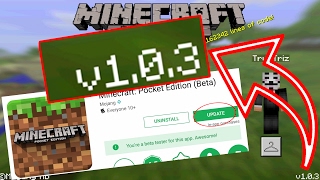 DOWNLOAD the MCPE 1.0.3 UPDATE!!! // CANDY TEXTURE + Minecraft Pocket Edition 1.0.3 Update DOWNLOAD!