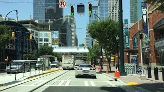 Charlotte North Carolina USA street tour video.