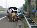 Taking a break on the highway