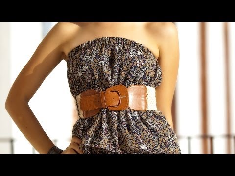 how to belt dresses
