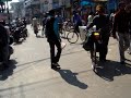 Riding around town. - Allahabad Traffic 02