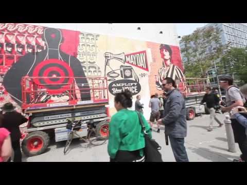 Shepard Fairey New Mural On Houston Street + Bowery | Event Recap Shepard Fairey New Mural On Houston Street + Bowery | Event Recap