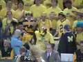 2008-04-15 | Maize Rage ~> dancing student in the michigan basketball student section...michigan basketball student section maize rage (00:43)