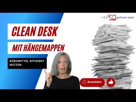 Büromittel effizient nutzen #1 Hängemappen