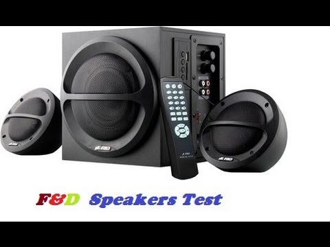 how to connect f&d speakers to laptop