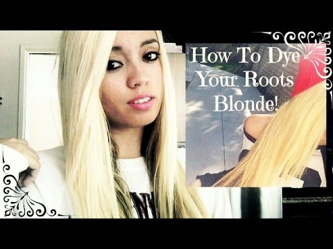 how to dye roots blonde
