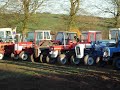 Vintage Tractors arriving for the Craanford Vintage Run!