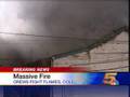 Massive Fire in Lawrenceburg, Indiana