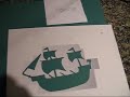 Pirate ship stencil tutorial