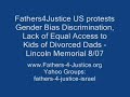 Fathers 4 Justice Protest Gender Bias at Lincoln Memorial