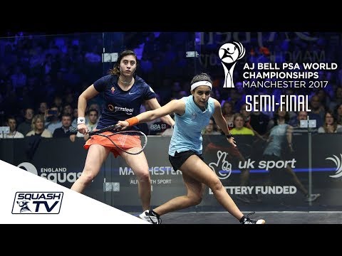 Squash: El Sherbini v El Tayeb - AJ Bell PSA World Champs 2017 Semi-Final Highlights