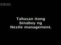 makibaka, huwag matakot!
