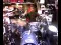 9 year old kid playing drums
