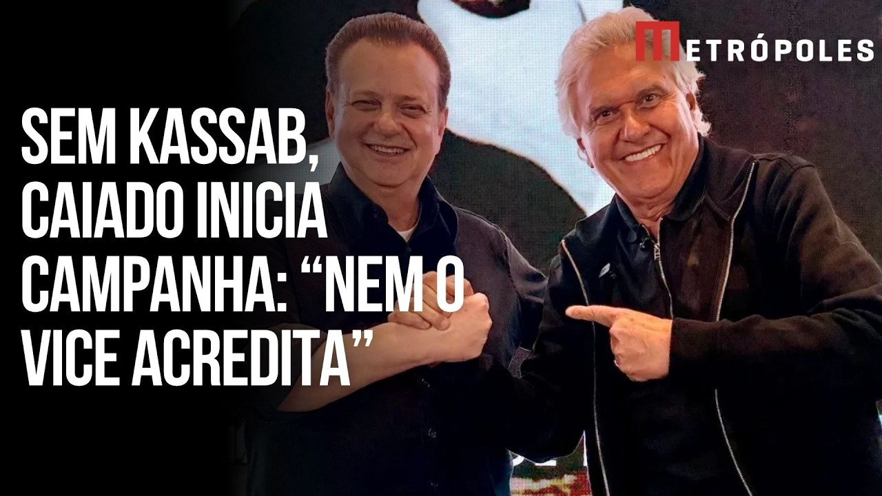Sem Kassab, Ronaldo Caiado inicia campanha no Goiás: "Nem o vice acredita na vitória"