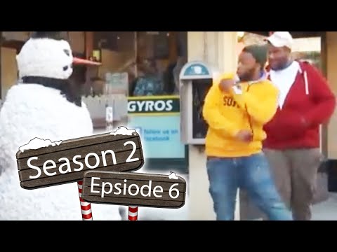 Funny - Scaring Puppy Dogs Prank With a Snowman Season 2 Episode 6