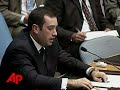 Georgians Protest Russian Invasion at UN