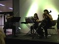 a performance of the main theme from laputa castle in the sky by a trio from the eminence symphony orchestra at supanova 2007 in sydney.
performed by:
hiroaki yura on violin.
kumiko ito on keyboard.
minah choe on cello.
their website is http://www.eminenceonline.com