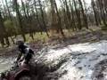 Biedrusko Yamaha Kodiak Przeprawa przez błoto 450 13.04.2008