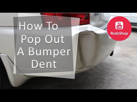 how to repair bumper dent