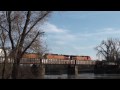 BNSF C44-9W 5194 brings a SB Intermodal over Black River Bridge