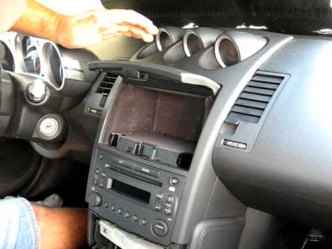 How to Remove Radio / CD Changer from 2008 Nissan 350 Z for Repair.
