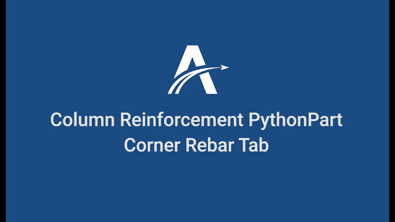 03. Corner Rebar | Column Reinforcement Python Part in ALLPLAN