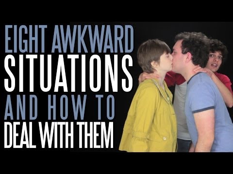how to react in awkward situations