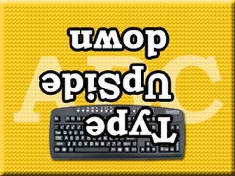 how to write upside down