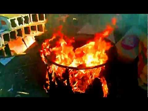 how to properly burn a flag