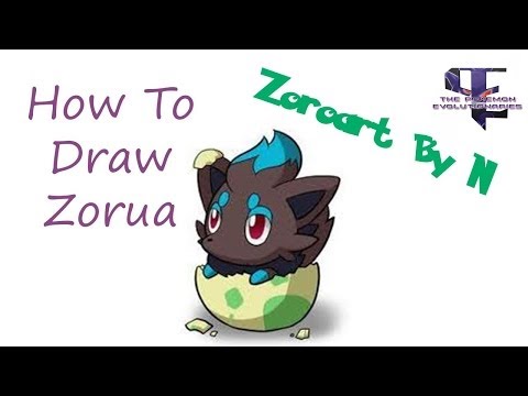 how to draw zorua