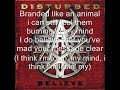 DISTURBED- Perfect insanity lyrics DISTURBED- Perfect insanity lyrics