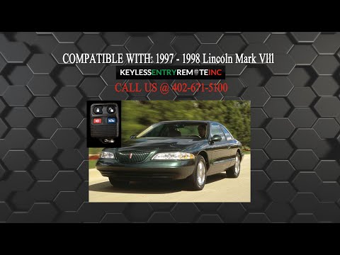 How To Replace Lincoln Mark Vlll Key Fob Battery 1997 1998