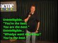 Comedian John DeBoer deals with a drunk female heckler until the cops come and take her off his hands.