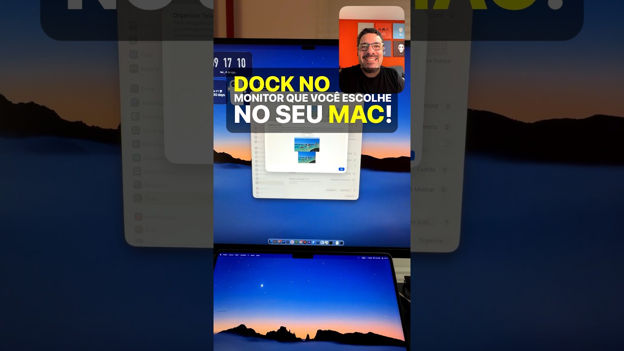 Como mover o Dock para outro monitor no Mac