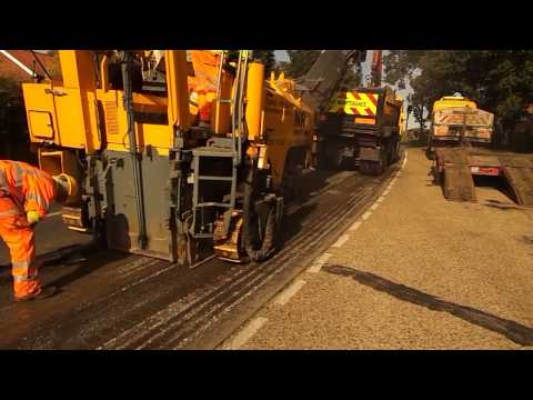 Road planing near Cantley Sugar Beet Factory 4