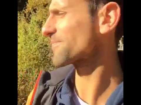 Novak Djokovic goes live on Facebook, shows fans the wall he used to practice tennis on during war in Serbia