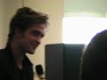 robert pattinson getting on stage