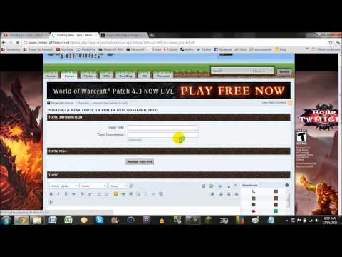 how to pm on minecraft forums