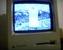 booting my macintosh plus and playing shufflepuck and tetris ... macintosh plus mac tetris shufflepuck cafe boot 