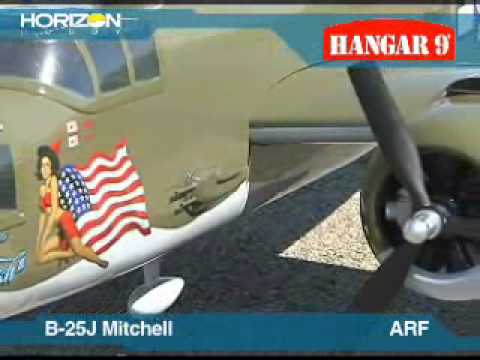 Watch RC Video: 'B-25J Mitchell ARF by Hangar 9'
