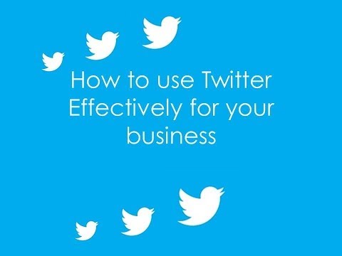how to use twitter effectively